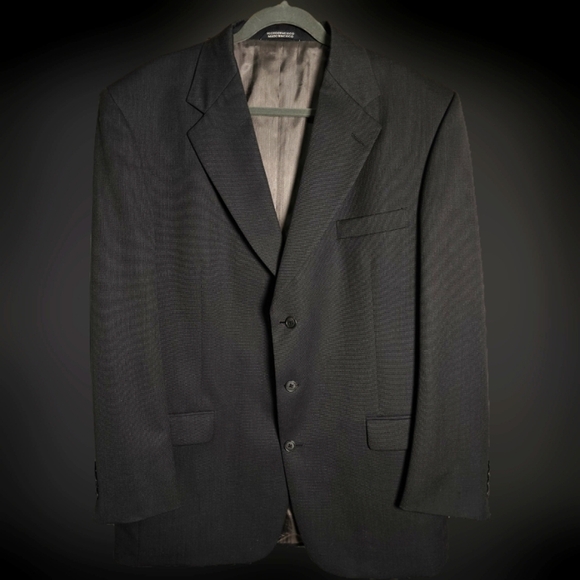 100% Wool Stafford Men's Sport Coat, Jacket, Blazer 3 Button Single Breast 44 L - Picture 1 of 13